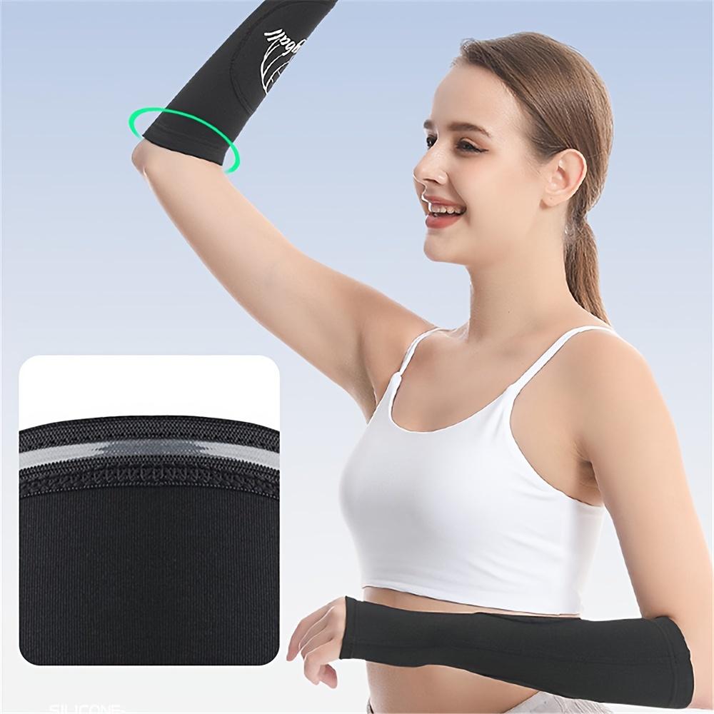 1 Pair Professional Volleyball Sports Arm And Wrist Sleeve Cover Protectors, Elastic Breathable Anti-Collision Arm Sleeves