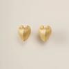 Premium Metal Brass Plated 18K Real Gold Love S925 Silver Needle Stud Earrings Trendy Fashion Light Luxury Earrings