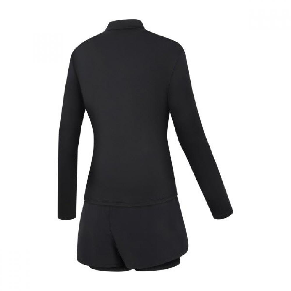 Arena Women S Wavy Regular Fit raSh Guard Set  a6bl1pS02 Blk 