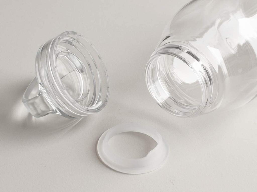 KINTO Water Bottle, 500ml, Clear, Lightweight, Compact, Dishwasher Safe, 20391