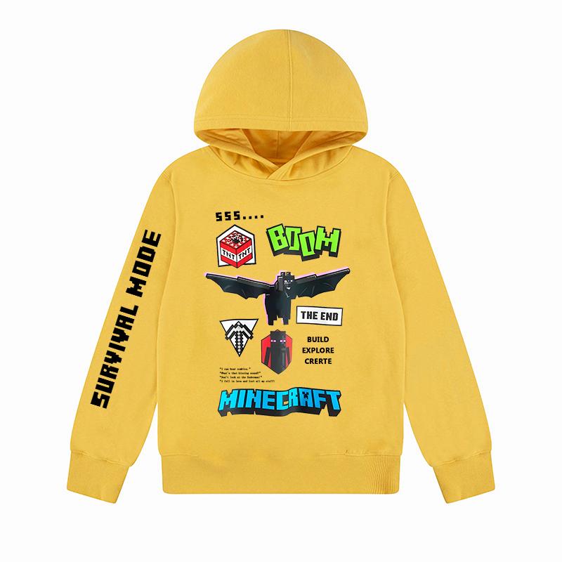 Kids Fall Hoodie with Survival game Print Boys Pullover Fall Hoodie 2025 Long Sleeve thin Casual Everyday lightweight hoodie