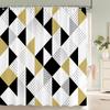 3d Bathroom Curtains Colorful Geometry Shower Curtains Waterproof Fabric With 12 Hooks Home Decor Washable Bath Screen