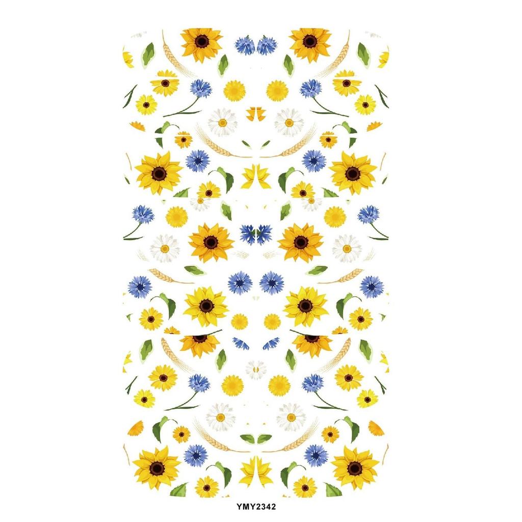 Sunflower Nail Stickers - Trendy Full-Set Decorative Stickers (YMY2340-2)
