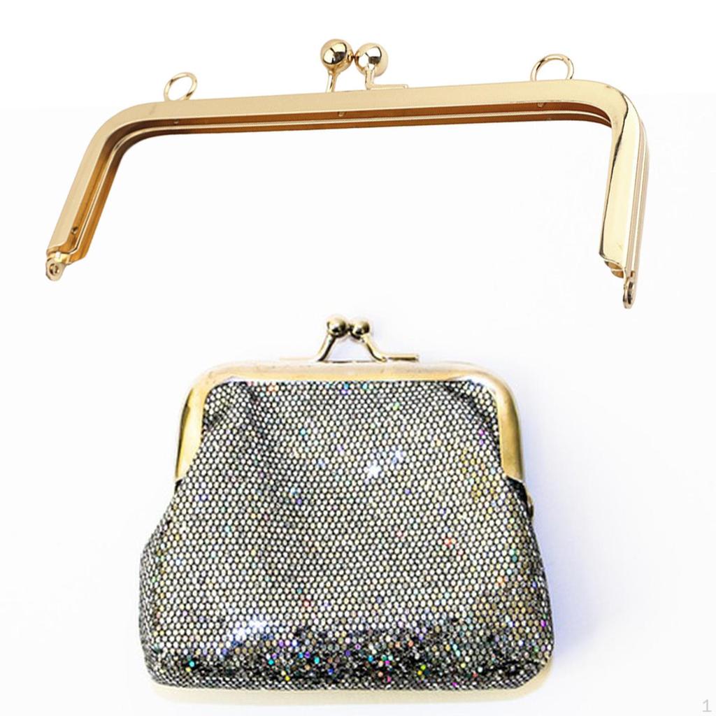 Metal Purse Frame Bag Hardware Clutch Handle for Decorative