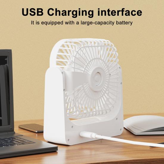 Asztali ventilátor állítható szöggel 3 szélsebesség Erős légáramlás Alacsony zajszint Újratölthető Asztali Akasztható Elektromos Ventilátor Léghűtő