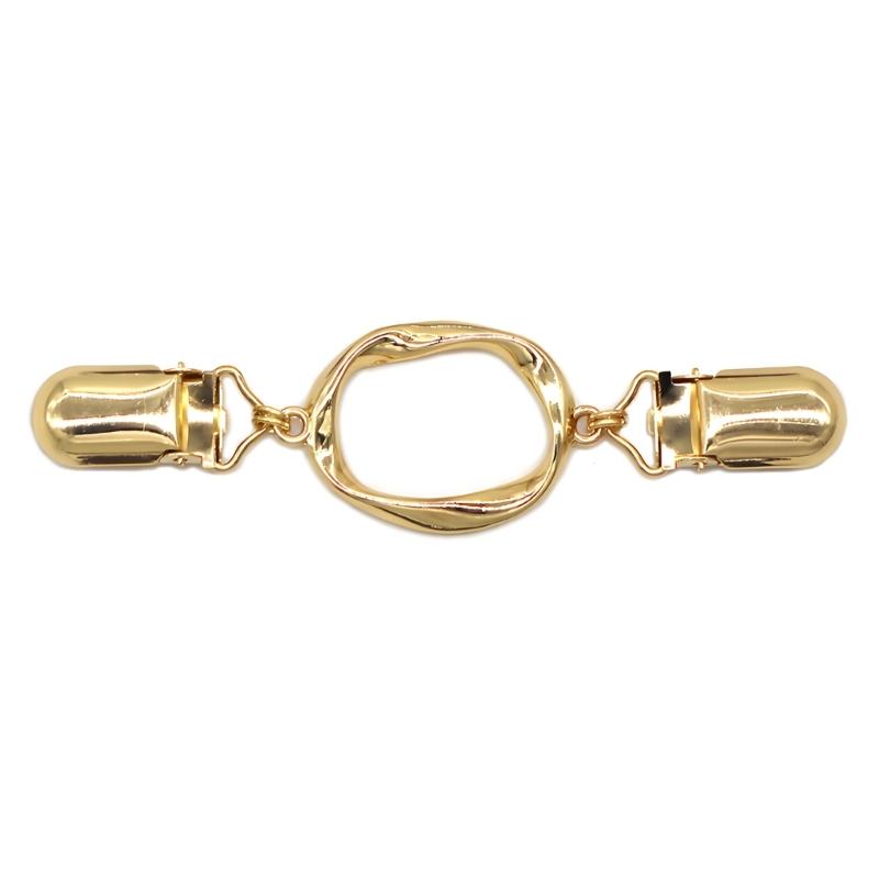 Zinc Alloy Round Sweater Shawl Clips Fasteners Back Cincher Clip Clothes Tightener For Fixing Blouse Traditional Attire