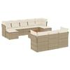 VidaXL Garden Lounge Set with Cushions 11 Pcs, Patio Sofas, Patio Furniture Set, Outdoor Furniture, Beige 3223881