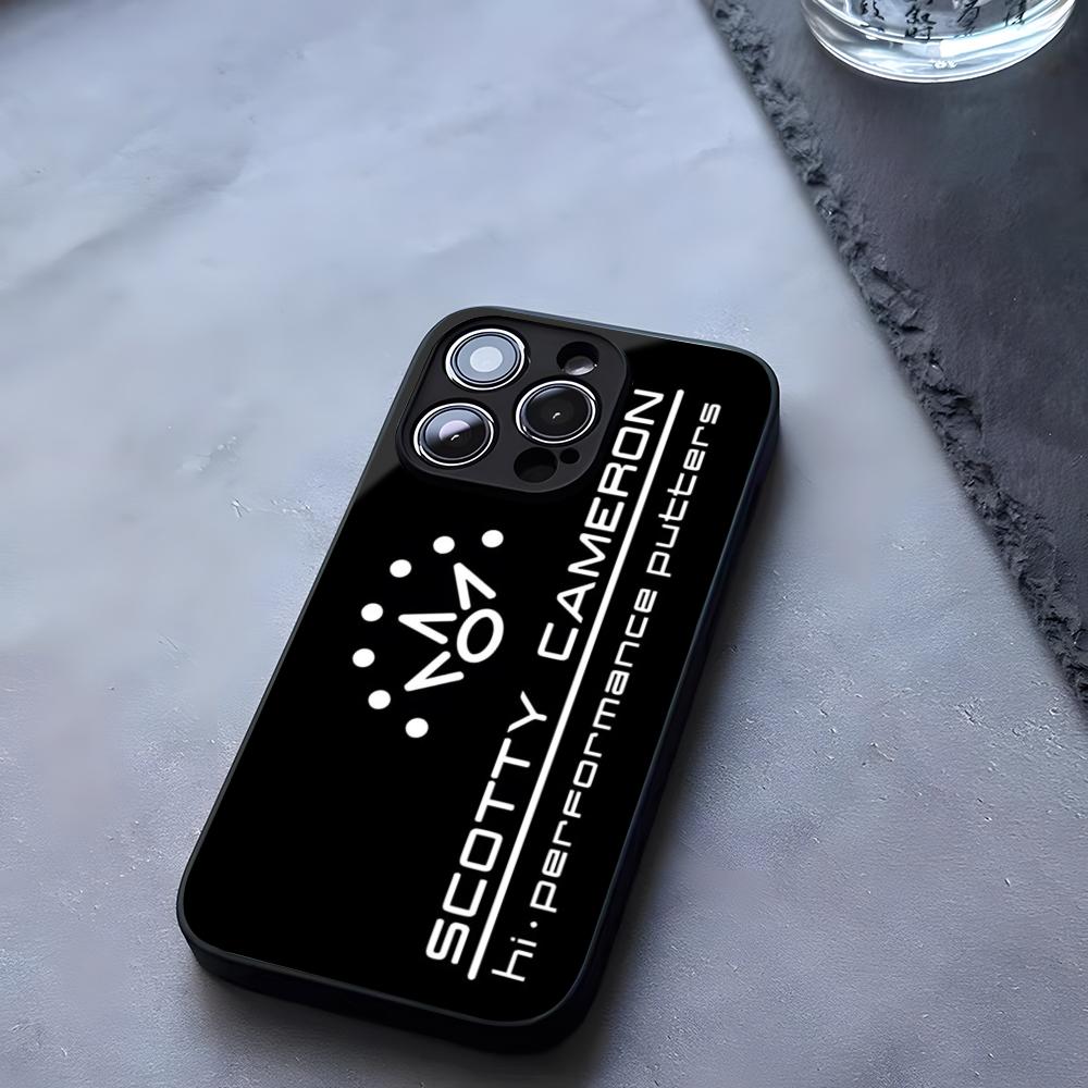 Black ScottyS Camerons Flag Phone Case Tempered Glass For IPhone 17 13 14 16 12 15 11 Pro Max Plus Mini X XR SE2020 Coque