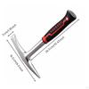Piece Pickaxe High Hardness Mattock Garden Digging Tool for Outdoor, Farming Black Red