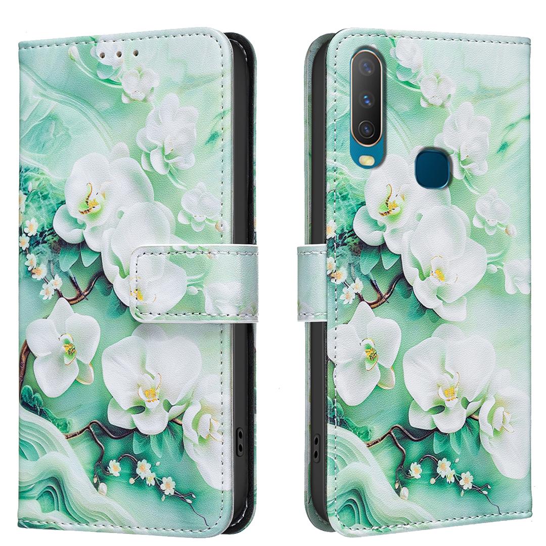 

Кожаные чехлы для серии VIVO с рисунком цветов и бабочек, защитная PU-накладка, держатель для карт, магнитная застежка, подставка для VIVO Y39 Y29 Y38 Y200i Y03 Y78 Vivo Y39 5G