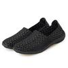 Summer Moccasin Beach Shoes Women Black Casual Weave Slip on Braided Blue Flats Sneakers Plus Size