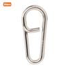 50PCS Powerful Oval Stainless Steel Fishing Clips Snaps Connector Interlock Accessories