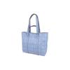 COACH handbag 35 Classic old flower all over printed plain denim and leather Tote bag Tote bag shopping bag shoulder large size same style for men