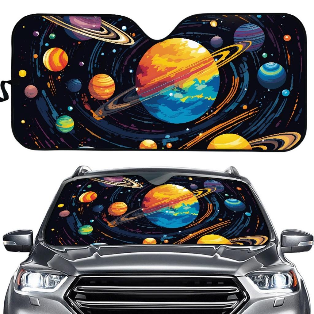 Halloween Funny Print Summer Car Glass Visor Insulation Car Visor