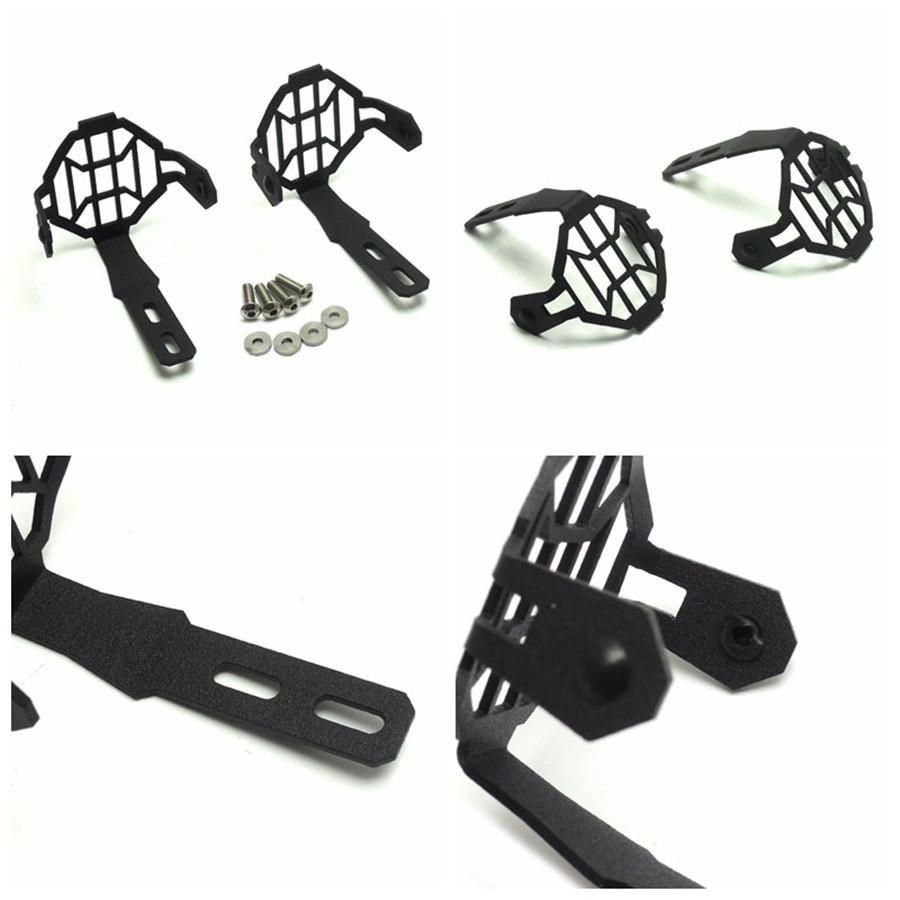Black Fog Lights Cover Accessories For BMW R1200GS ADV F800GS LED Fog Lamp Cover