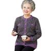 Elderly Autumn and Winter Grandma Clothes Wife Elderly Clothes Thickened Sweater Mother Knitted Cardigan Fleece Warm Jacket