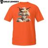 Wild Angry Cat T-Shirt – Fluffy Cartoon Beast with Feral Attitude and Style