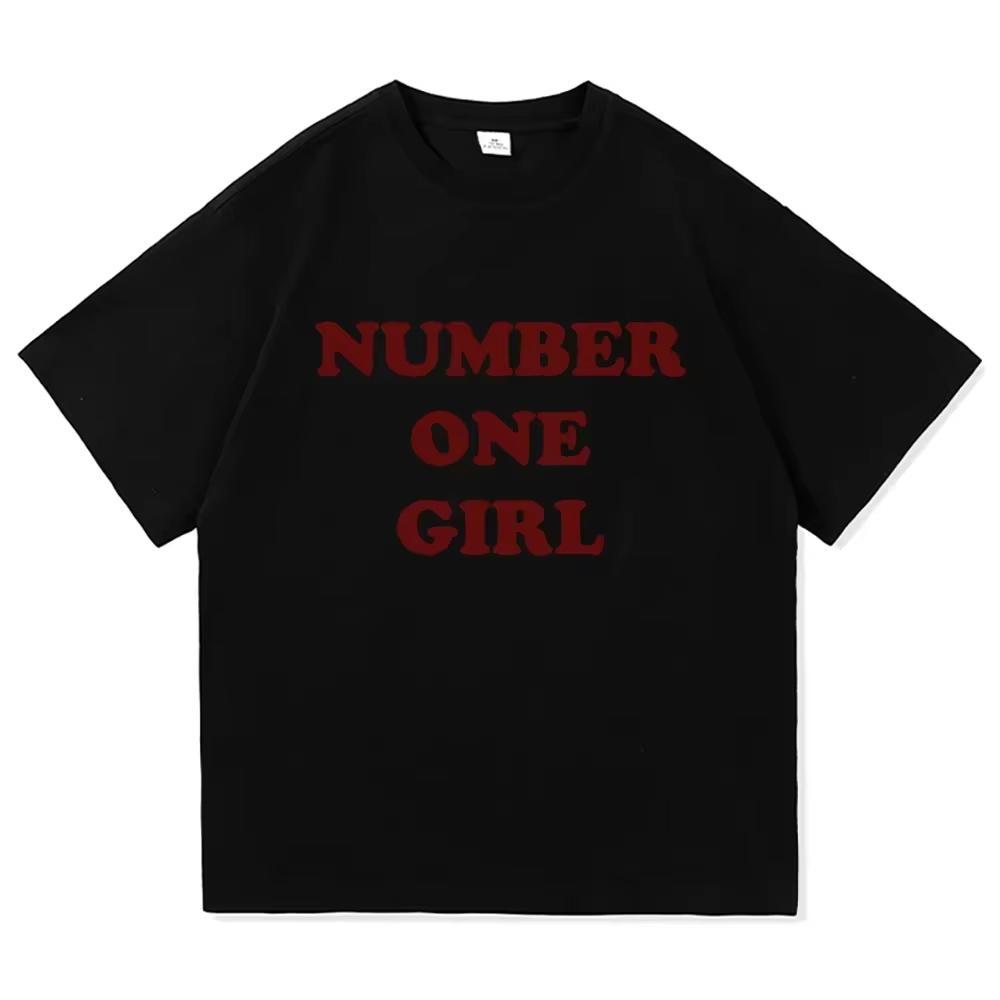 Rosé New Album Number One Girl Same T Shirt Menwomen Clothing Harajuku Tops Y2k High Quality Suitable For Both Men And Women