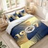 Conjunto de Roupa de Cama 1 Capa de Edredom 2 Fronhas Estampa Fenerbahçe FC Decoração de Quarto Casa