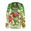 Women's Fashion Casual Knit Sweater Button-Up Christmas Print Cardigan Jacket