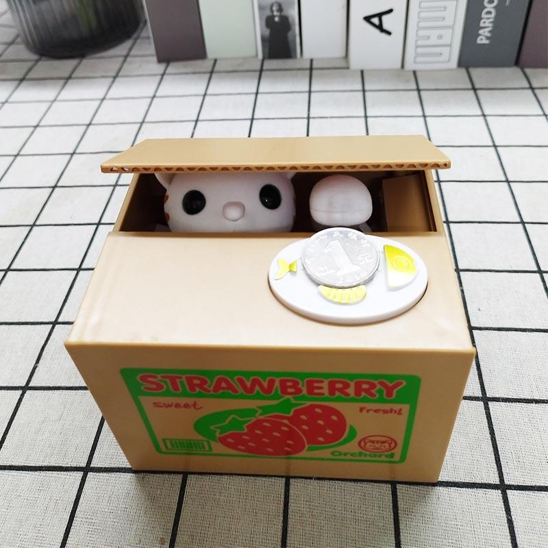 Upgraded Cute Cartoon Panda Money Stealer: Adorable Kitten-Themed Panda Savings Bank Gift Ornaments