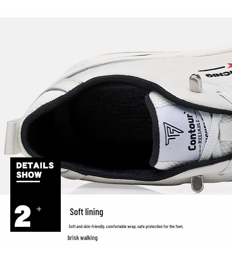 Herren 2025 Trend Echtes Leder Weiche Sohle Lässige Atmungsaktive Weiße Sneaker