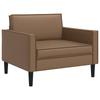 XL Armchair Cappuccino Faux Leather