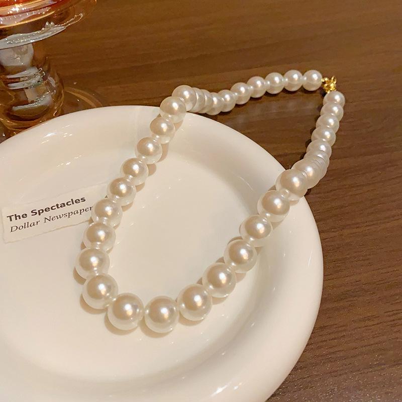 Koreanische High-End Barockperlenkette - Leichte Luxus Perlen Schlüsselbeinkette für Damen