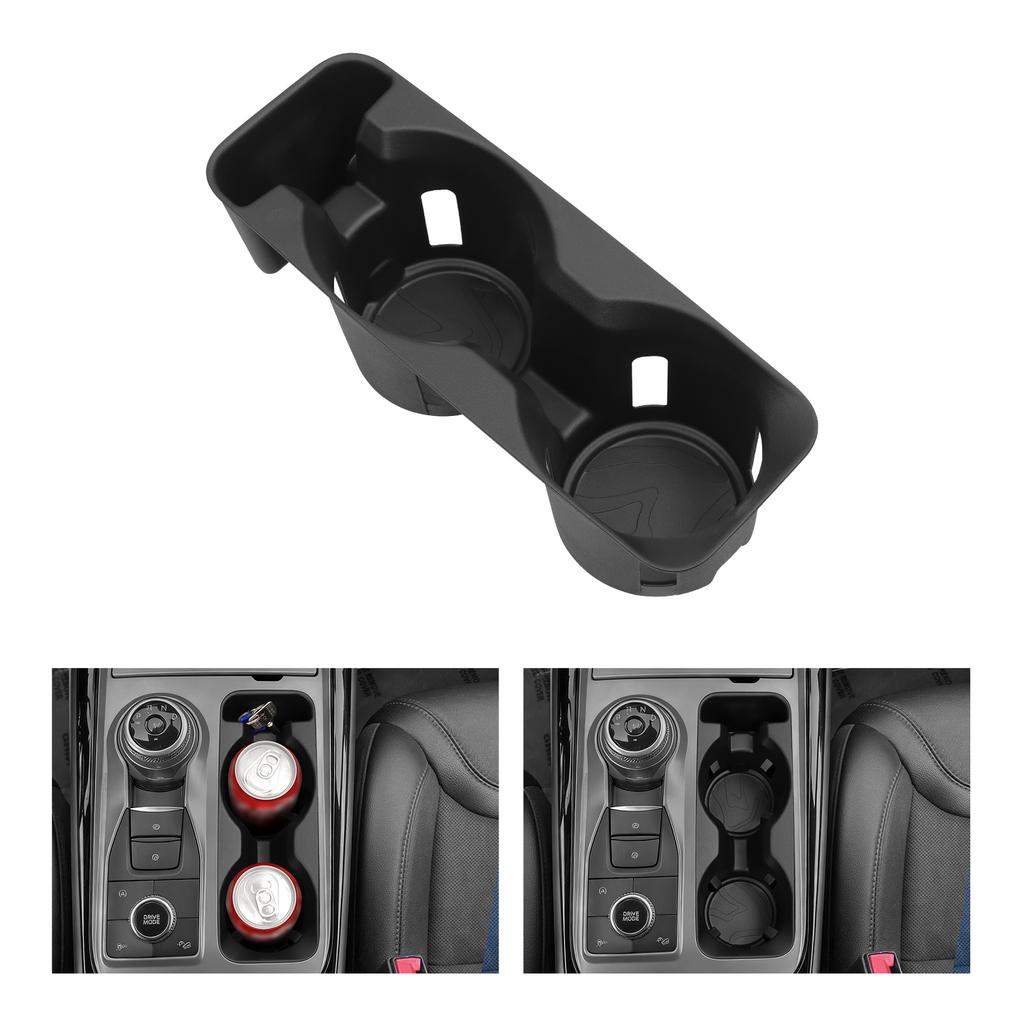 for Ford Explorer 2020-2024 (Not fit 2025+) Center Console Cup Holder Shock-Absorbing Storage Tray TPE Car Accessories