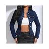 Lapel Pocket Denim Jacket - New Style