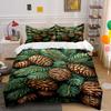 Pinecones and Evergreen Pattern Bedding Duvet Cover Set Duvet Cover Pillowcases  (1*Duvet Cover 2*Pillowcases, Without Duvet Insert)