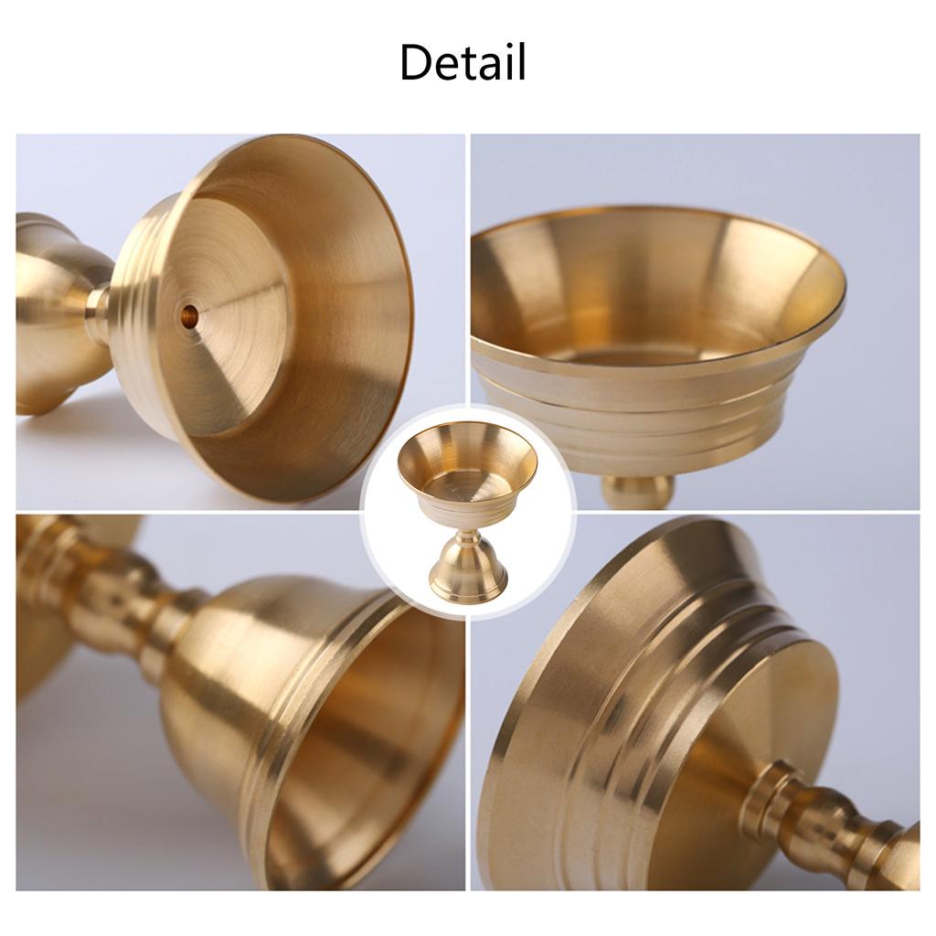 Messing Ghee Lampenhalter Teelichthalter Kerzenständer Vintage Dekore Gold Kandelaber Kerzenhalter Tasse Buddhistischer Butterlampenständer