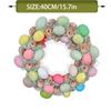 Bow Ribbon Easter Eggs Wreath Easter Eggs Garland Door Ornaments Wall Decor Happy 2025 Easter Day Decor For Home Kids Favor