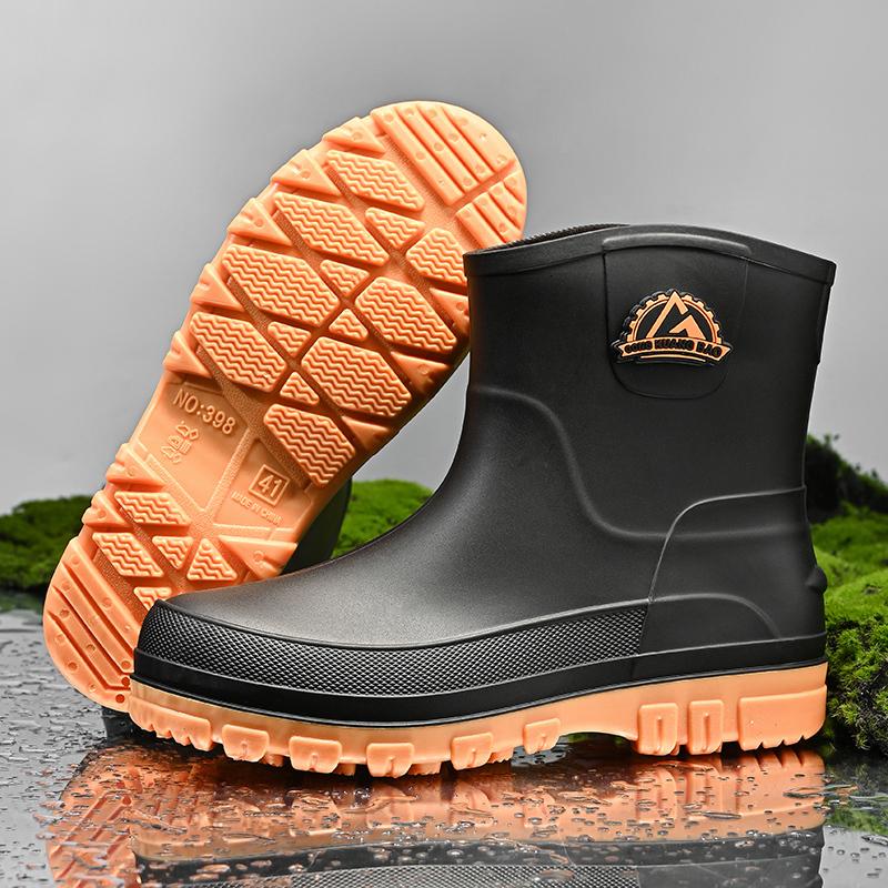Męskie buty robocze dla szefa kuchni wodoodporne olejoodporne buty do pracy w kuchni antypoślizgowe kalosze do kostki mężczyzna hotelowa restauracja obuwie ochronne