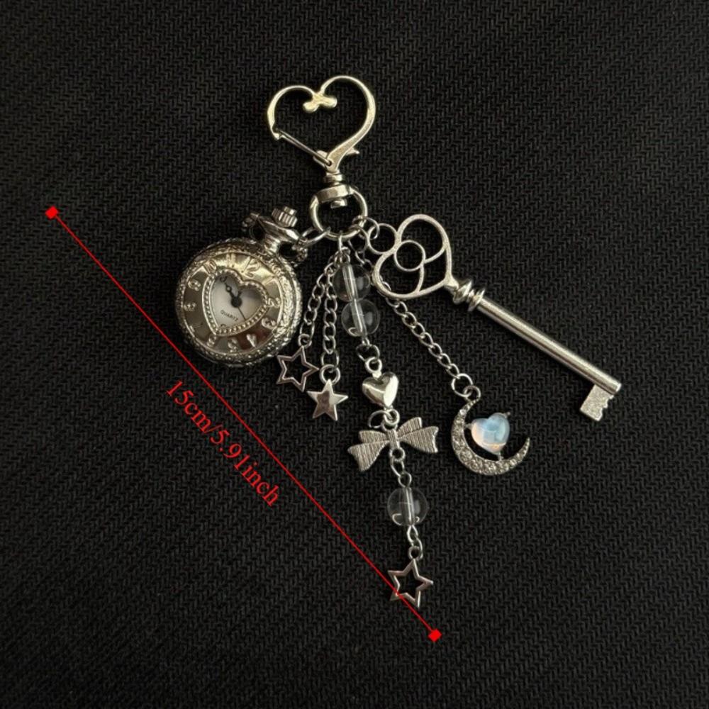 Mode Stil Hohlherz Taschenuhr Schlüsselanhänger Design Anhänger Schmuck Steampunk Uhr Paar