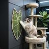 Natural Fiber Sisal Cat Scratching Pad Leaf Shape Durable Eco Friendly Material Cat Claw Protection Mat for Indoor Use