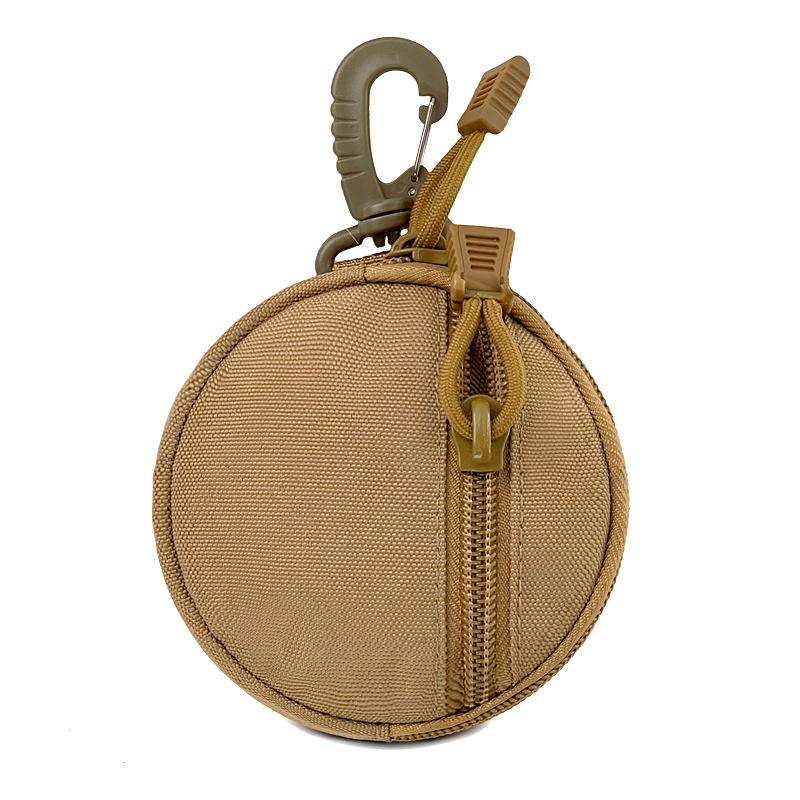 Outdoor Tactical Mini Coin & Key Canvas Pouch with Zipper