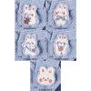 55KF 5 Pcs Cartoon Rabbits Embroidered Patches Iron on Patches Animal Repair Patches Sewing on Patches for Clothes Bag Jeans