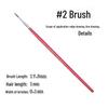 17-częściowy zestaw pędzli do malowania twarzy: Haczyk, Linia Haczyka, Wytłaczanie, Rząd, Płaski Daszek, Skośny Daszek, Płatki Pędzle