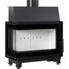 Steel fireplace KRATKI SIMPLE left 6 kW Ø 150