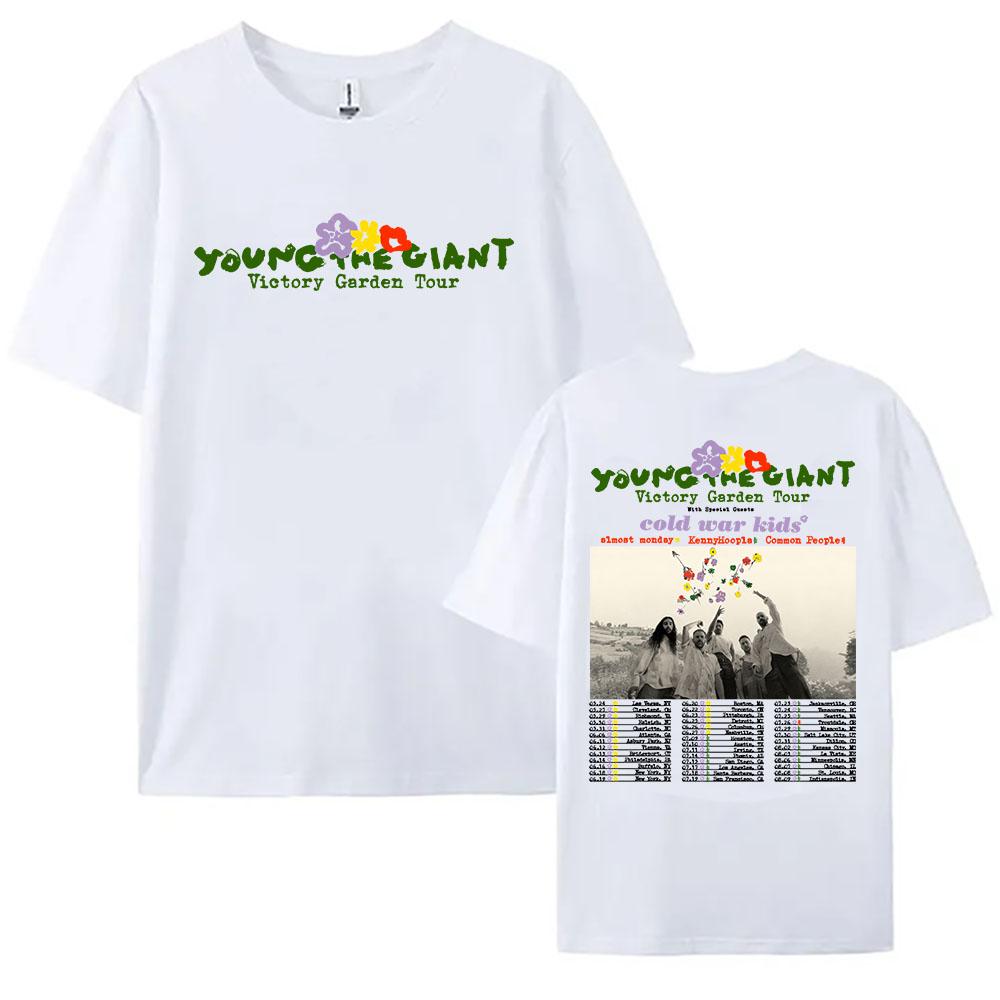 Young The Giant Victory Garden Tour 2026 T-Shirt Sommer Rundhals Kurzarm Damen T-Shirts Lässig Unisex T-Shirts Oberseite Druck