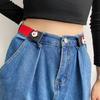 Elastic Waistband Jean Belt Christmas Tree Pattern Waist Belts Fashionable for Stylish Outfits