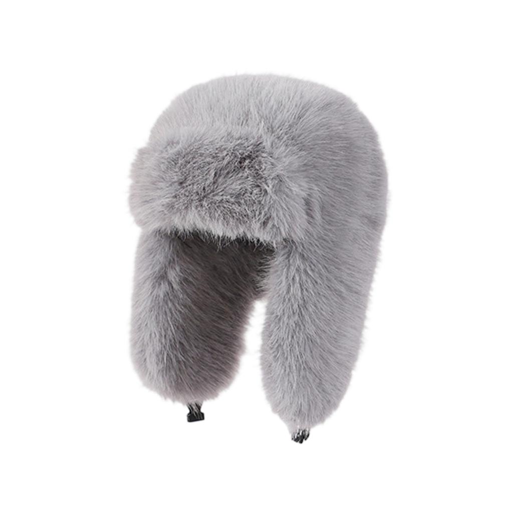 Adjustable Winter Earmuffs Hat with Plush Exterior Providing Superior Warmth Fit Most Adults Head Circumference