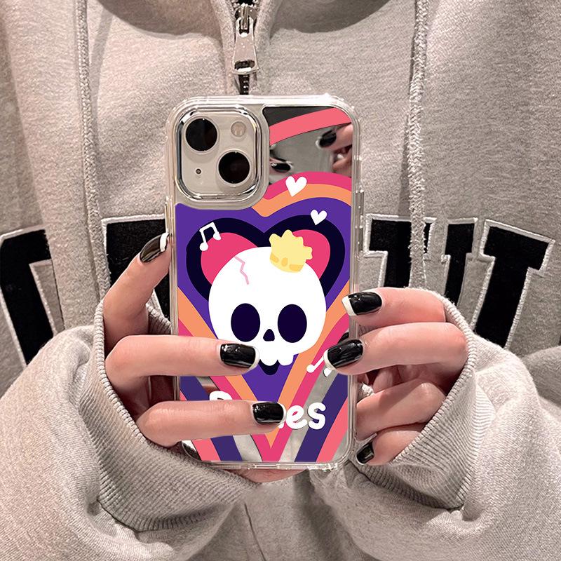 

iPhone 17 Pro Max Halloween Skeleton Case for Apple 14/15/16: Minimalist Niche Design iPhone 11
