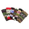 Festive Christmas Snowflake Women's Fingerless Gloves Writing Typing Winter Wrist Warmers Punk Gothic Rock Knit Half Mittens