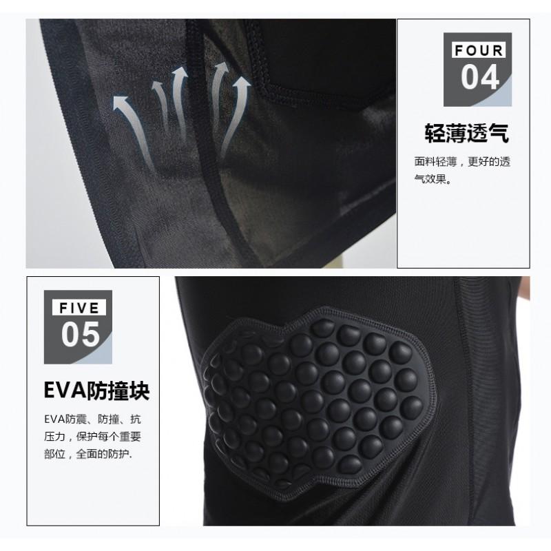 Multi-Sport Protective Long Sleeve Shoulder Guard Top Basketball Football Rugby Skateboarding Skiing Training