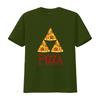 Funny Gamer The Legend Of Pizza Paraody Retro Gaming Geek Motif T Shirt Top Gift Vintage Washed Unisex Homme Graphic