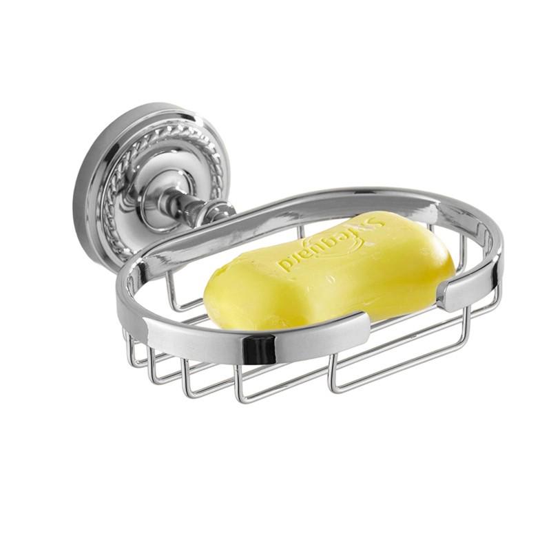 Badezimmer-Handtuchhalter-Set im europäischen Stil, Silber, Vollkupfer