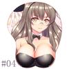 Anime Futaba Rio 3D Mouse Pad B_Bunny G_Girl S_Senpai Mousepad Silicone Titty Boobs Wrist Support MousePad Oppai Mouse Mat