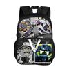 Murder Drones with Front Pocket Backpack Students Kids School Bags for Girls Boys Bookbag Travel Large Capacity Backpack